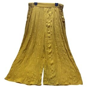 Anthropologie Lilka Pants Golden Wide‎ Leg Boho Festival Cropped Flair Harem